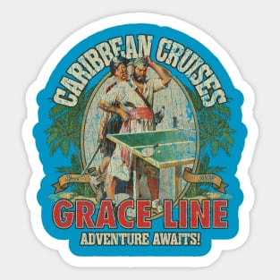 Grace Line Caribbean Cruises 1882 Sticker